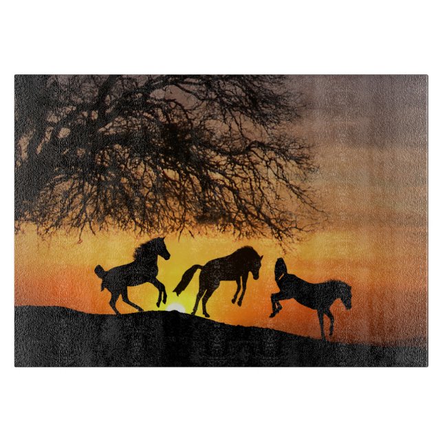 Planche À Découper Horse Country Cutting Board (Devant)
