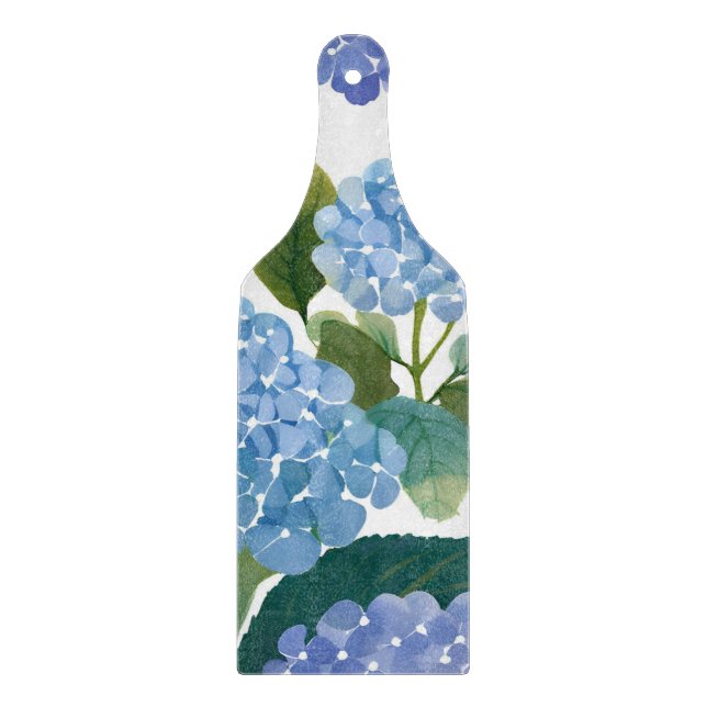 Planche À Découper Hortensias bleus | Beau buisson floral (Devant)