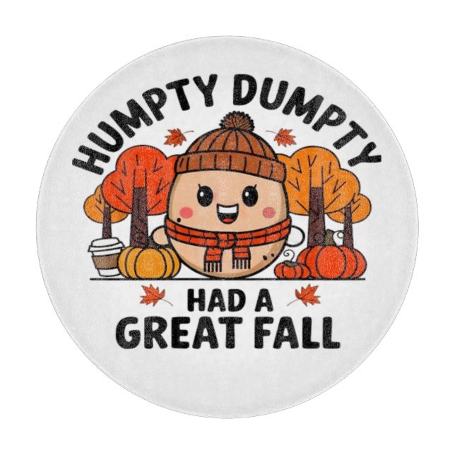 Planche À Découper Humpty Dumpty, Drôle Thanksgiving (Devant)