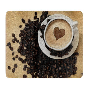 Planche À Découper I café de coeur