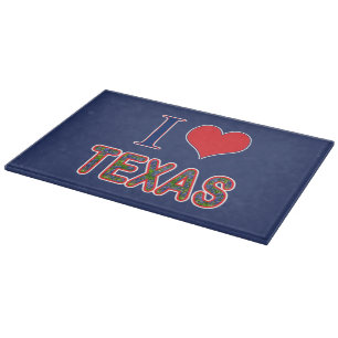 Planche À Découper I (Coeur) Love Texas Bluebonnet