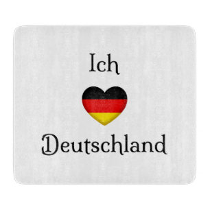 Planche À Découper "I Heart Germany" Allemand Pride World Traveller