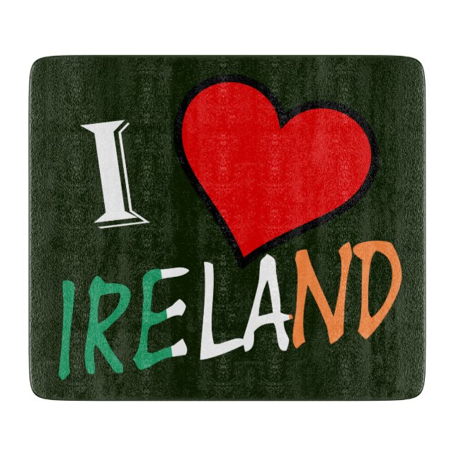 Planche À Découper I Heart Irlande superposition cbt (Devant)