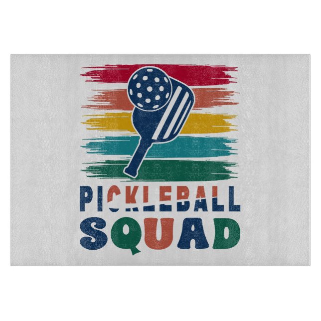 Planche À Découper Idée de cadeau pour joueurs de pickleball (Devant)