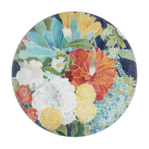 Planche À Découper III floral de minuit