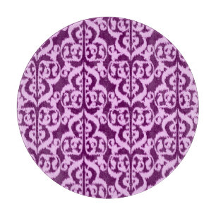 Planche À Découper Ikat Damassé Mauresque - violet et orchidée