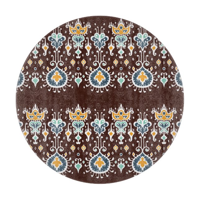 Planche À Découper Ikat Inspiration : Élégance Orientale (Devant)