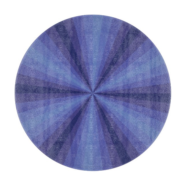Planche À Découper Illusion optique Bleu Verre Coupe (Devant)