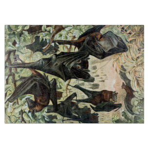 Planche À Découper Illustration académique vintage de chauve-souris r