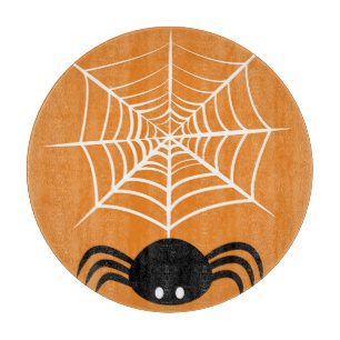 Planche À Découper Illustration d'araignée d'Halloween effrayante