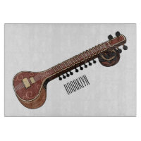 Illustration de dessin de Sitar