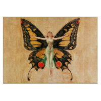 Illustration de femme volant papillon Flapper
