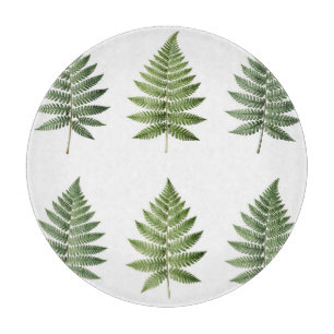 Planche À Découper Illustration de feuilles de fougère botanique vint
