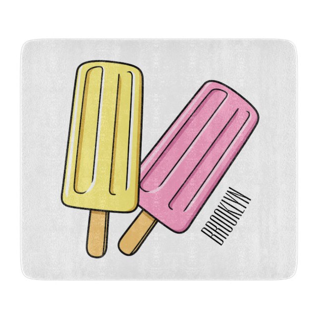 Planche À Découper Illustration de Ice pop (Devant)