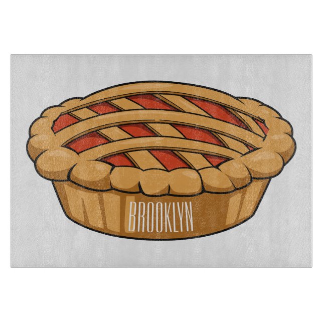 Planche À Découper Illustration de la caricature à tarte (Devant)
