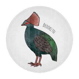 Planche À Découper Illustration de la caricature d'oiseau perdrix en 
