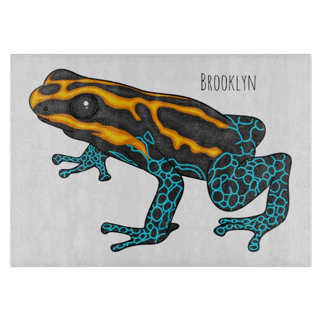 Planche À Découper Illustration de la grenouille à fléchettes de pois (Devant)