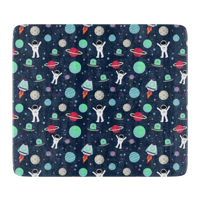 Planche À Découper illustration de motif spatial (Devant)