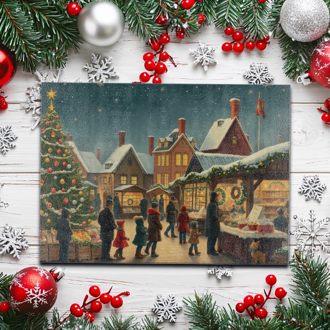 Planche À Découper Illustration de Noël Vintage (Créateur téléchargé)