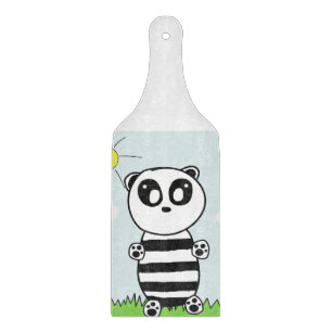 Planche À Découper Illustration de Panda Mignon