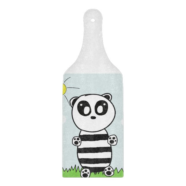 Planche À Découper Illustration de Panda Mignon (Devant)