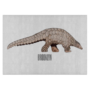 Planche À Découper Illustration de Pangolin