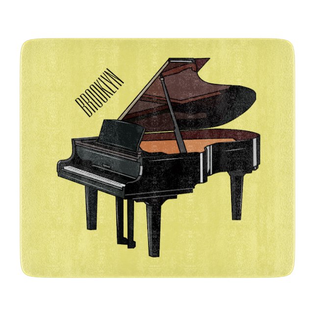 Planche À Découper Illustration de piano (Devant)