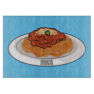 Planche À Découper Illustration de Spaghetti