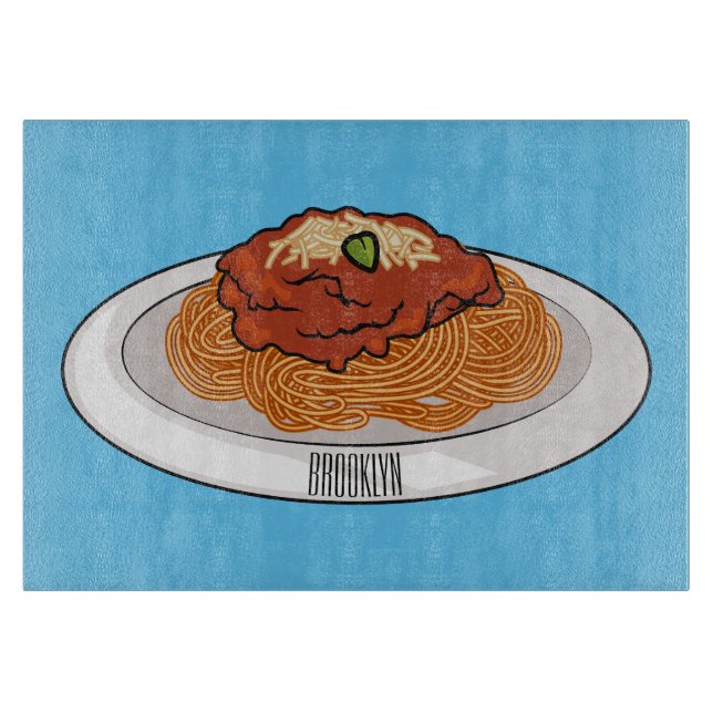 Planche À Découper Illustration de Spaghetti (Devant)