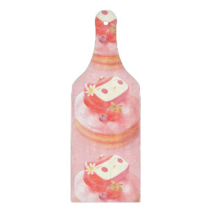 Planche À Découper Illustration de tarte aux fraises