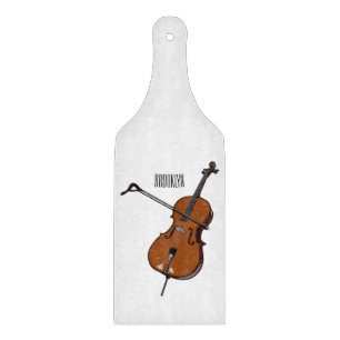 Planche À Découper Illustration de violoncelle