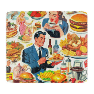 Planche À Découper Illustration des bandes dessinées alimentaires des