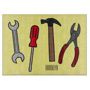 Planche À Découper Illustration des outils de menuiserie