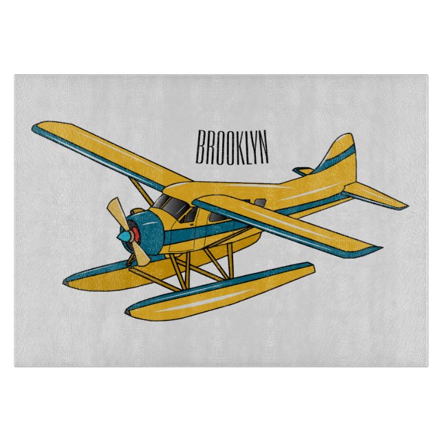 Planche À Découper Illustration d'hydravion (Devant)