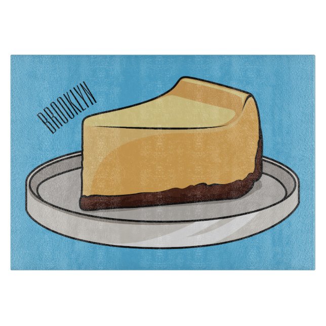 Planche À Découper Illustration du dessin animé Cheesecake (Devant)
