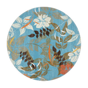 Planche À Découper Illustration du motif floral : Retour Vintage sans