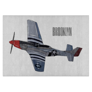Planche À Découper Illustration d'un avion de chasse-bombardier