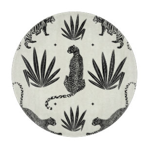 Planche À Découper Illustration minimaliste du guépard Vintage