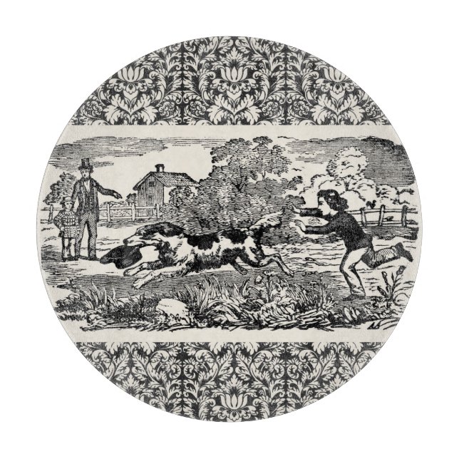 Planche À Découper Illustration victorienne d'art antique d'animal de (Devant)