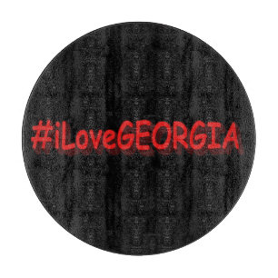 Planche À Découper "#iLoveGEORGIA " Joli design. Acheter maintenant