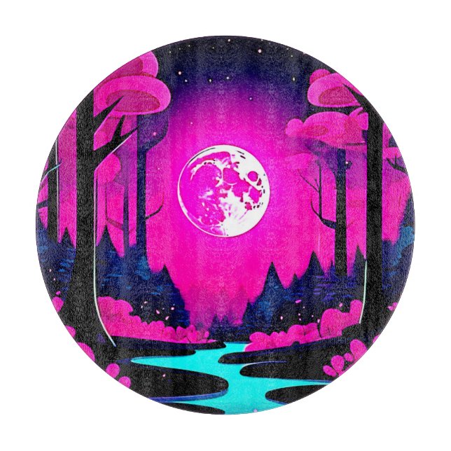 Planche À Découper Imaginaire Moonlit Woods Art (Devant)
