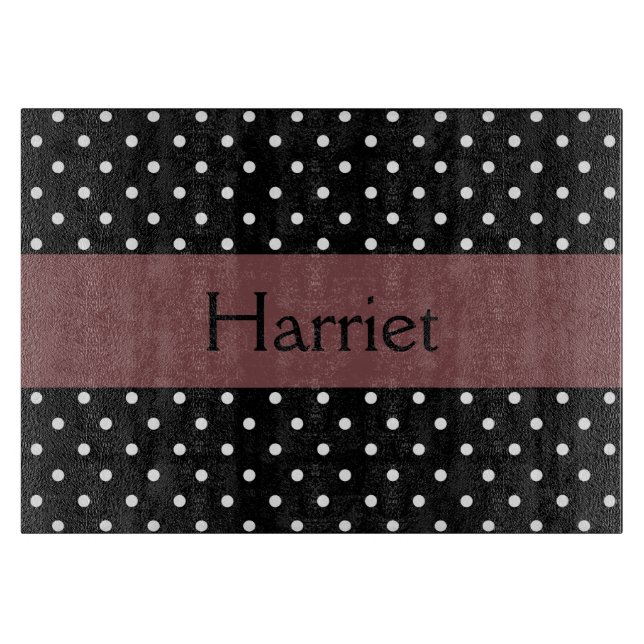 Planche À Découper Impression à points Polka décoratifs (Devant)