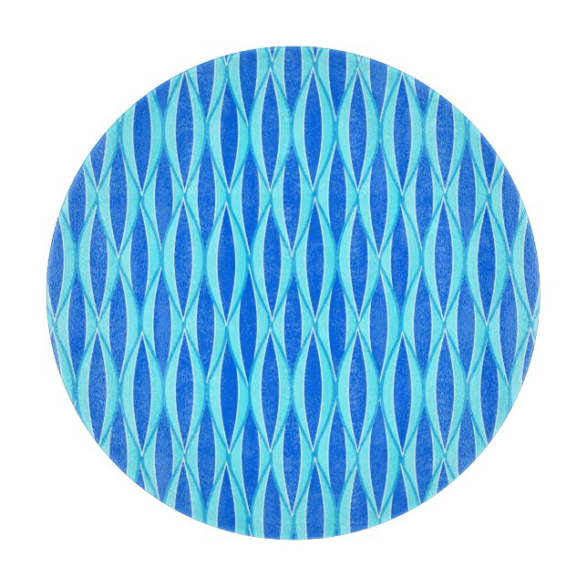 Planche À Découper Impression à ruban du milieu du siècle - nuances d (Devant)