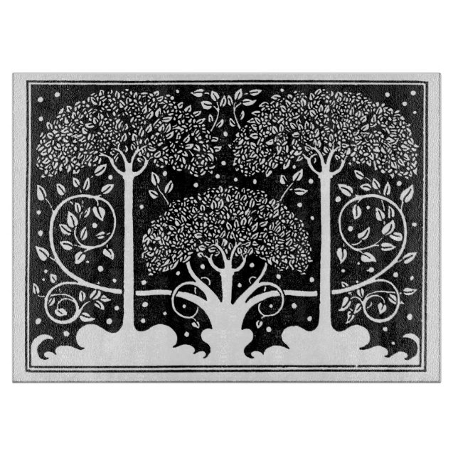 Planche À Découper Impression de motif d'arbre Art Nouveau d'Aubrey B (Devant)