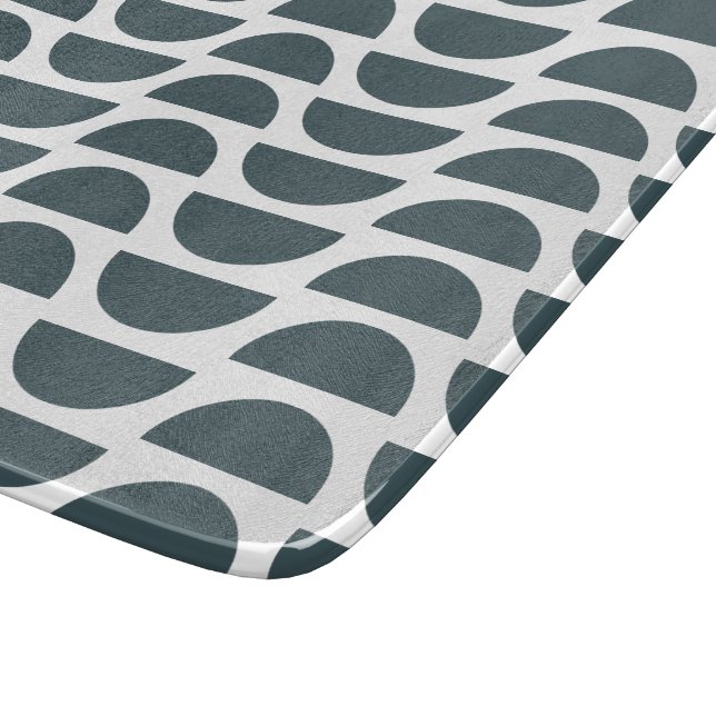 Planche À Découper Impression géométrique Abstraite bleue contemporai (Coin)