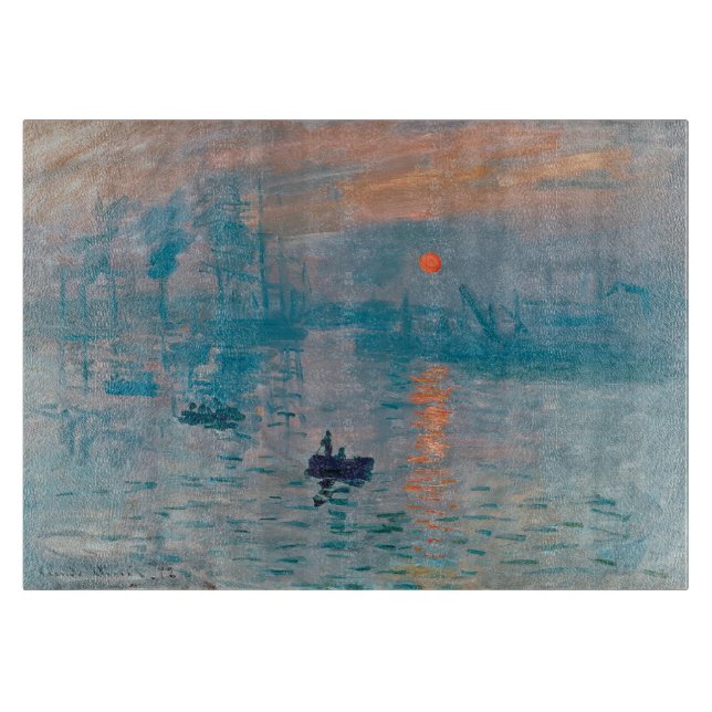 Planche À Découper Impression Soleil Levant Claude Monet  (Devant)