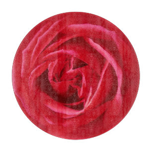 Planche À Découper imprimé rose rouge