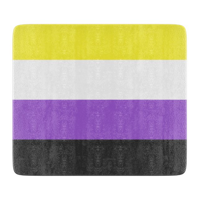 Planche À Découper Indicateur Enby (Pride non binaire) (Devant)