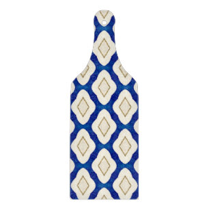 Planche À Découper Indigo Blue Grey Azulejo Motif Portugal Cadeau