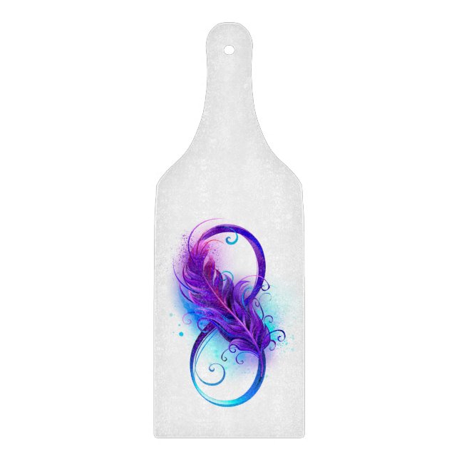 Planche À Découper Infini avec plume violette (Devant)